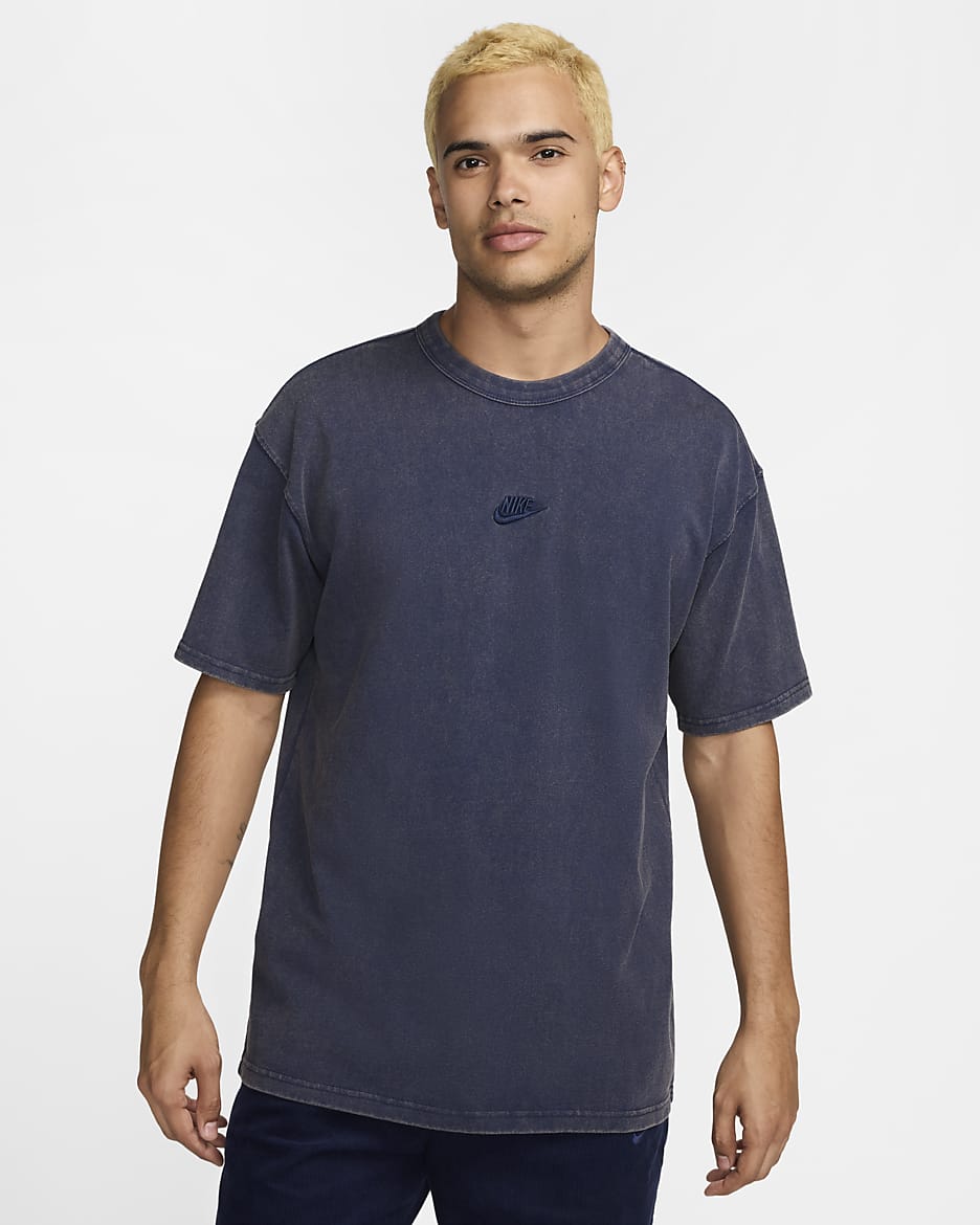 Navy blue nike shirt mens best sale